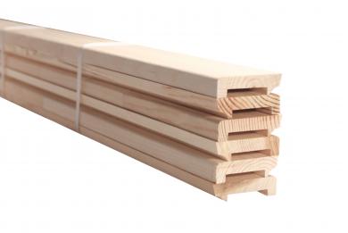 Плинтус 70 мм 2 м - Деревянные погонажные изделия, интернет-магазин "Лесная лавка", Екатеринбург