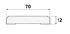 Наличник гладкий 12х70 мм 1,7 м сорт Б  - Деревянные погонажные изделия, интернет-магазин "Лесная лавка",  Екатеринбург